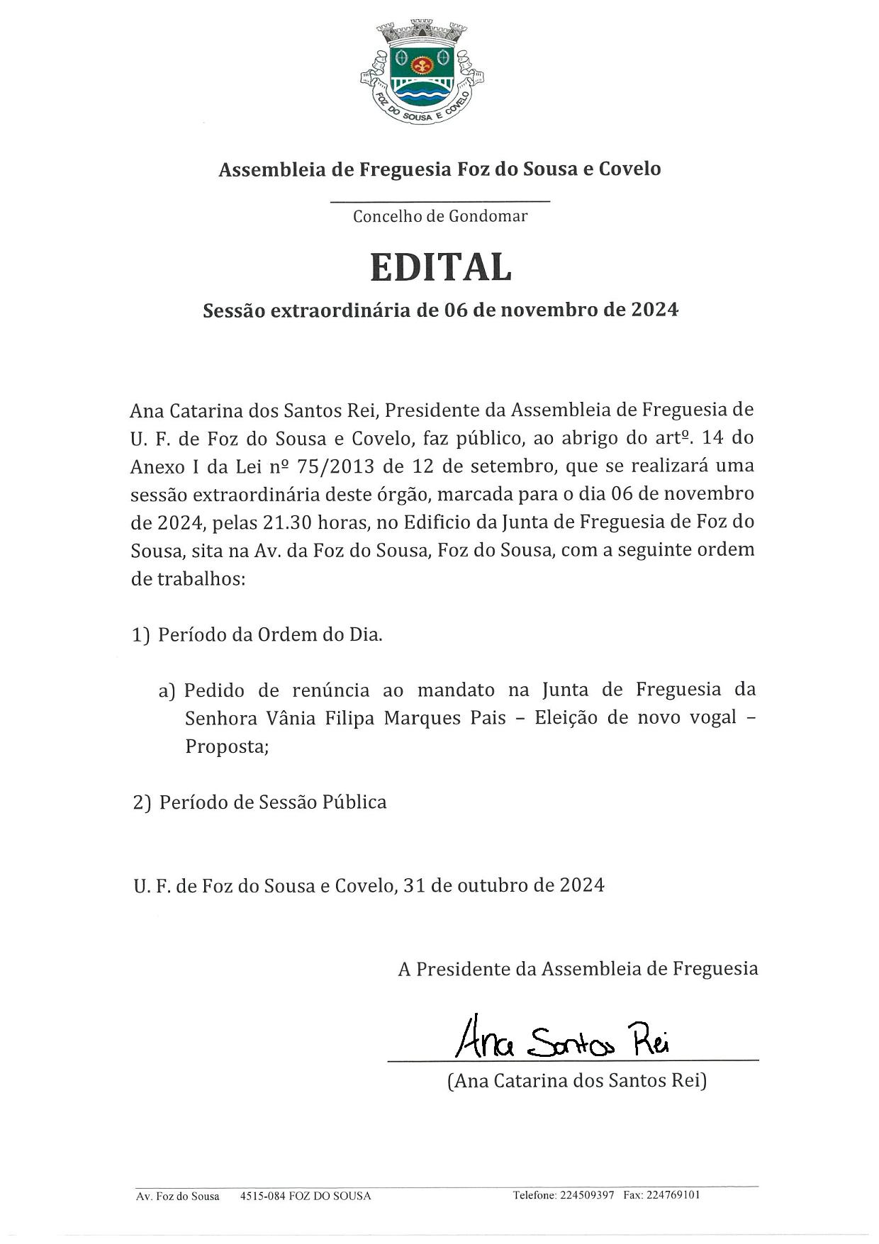 Convocatoria SE 06 11 2024